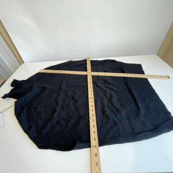 BCBGMAXAZRIA Womens Sleeveless Oversized Sweater Black XS Relaxed Mock Neck NWT - Picture 8 of 8